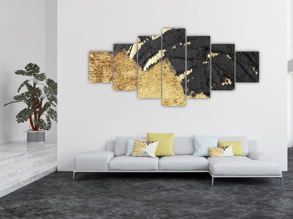 Obraz - Zlatá struktura N⁰1 (210x100 cm)