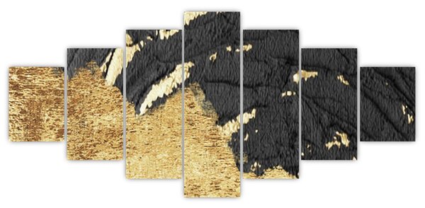 Obraz - Zlatá struktura N⁰1 (210x100 cm)