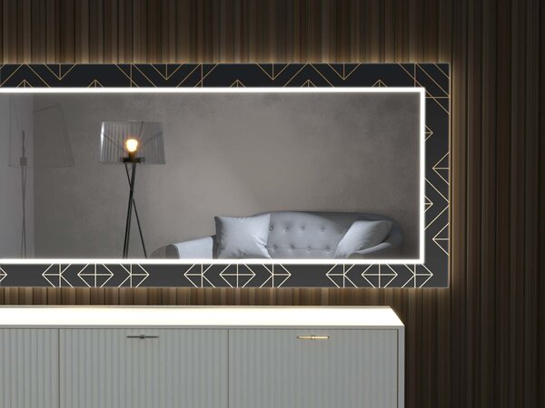 LED zrcadlo s dekorem D10