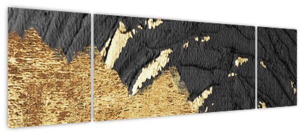Obraz - Zlatá struktura N⁰1 (170x50 cm)