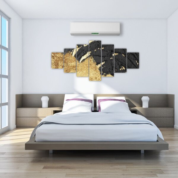 Obraz - Zlatá struktura N⁰1 (210x100 cm)
