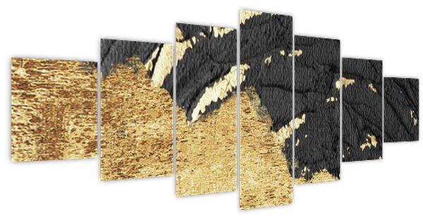 Obraz - Zlatá struktura N⁰1 (210x100 cm)