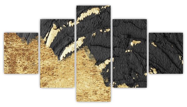 Obraz - Zlatá struktura N⁰1 (125x70 cm)