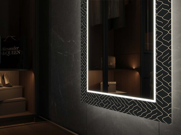 LED zrcadlo s dekorem D13