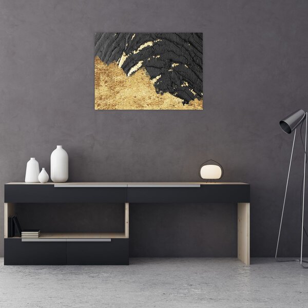 Obraz - Zlatá struktura N⁰1 (70x50 cm)