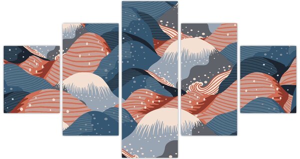 Obraz - Japonské vlny (125x70 cm)