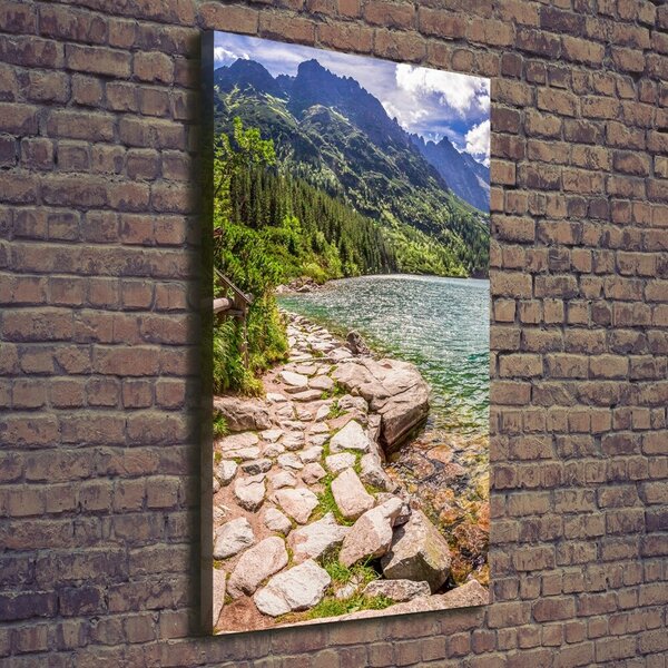 Vertikální Foto obraz na plátně Mořské oko Tatry ocv-108007889