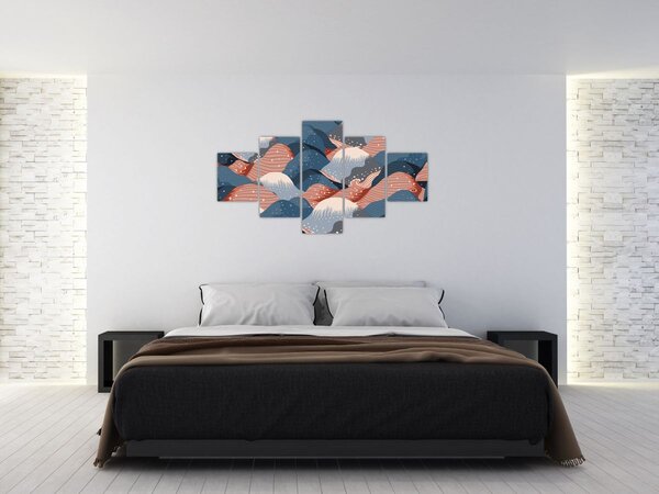 Obraz - Japonské vlny (125x70 cm)