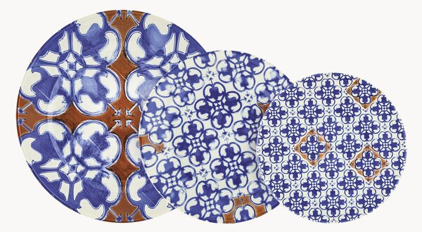 Sada porcelánového nádobí Ravello, pro 6 osob (18 dílů)