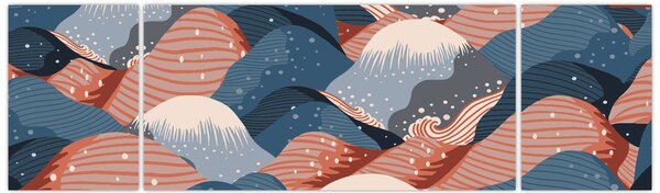 Obraz - Japonské vlny (170x50 cm)