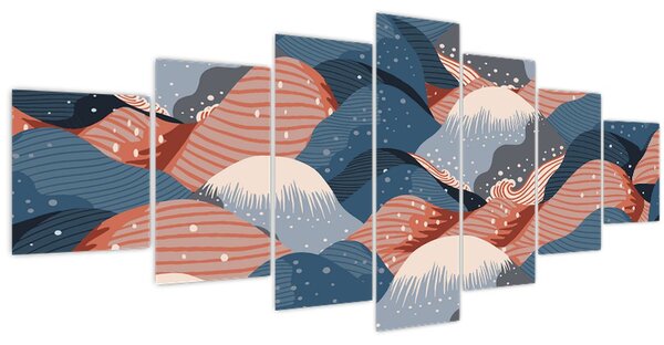 Obraz - Japonské vlny (210x100 cm)