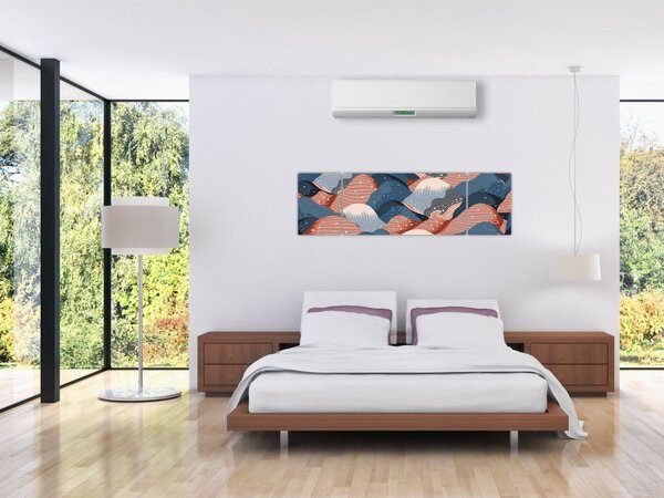 Obraz - Japonské vlny (170x50 cm)