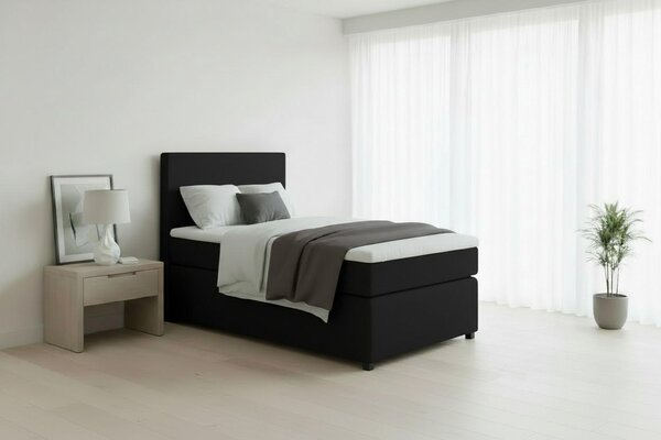 POSTEL BOXSPRING, 90/200 cm, barvy grafitu MID.YOU - Jednolůžkové postele, Online Only