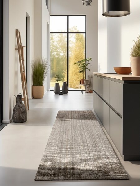 Taupe jutový běhoun 80x200 cm Bouclé – Hanse Home