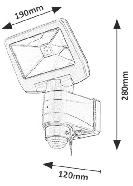 Rabalux venkovní solární svítidlo Dojran LED 5W černá IP44 77021