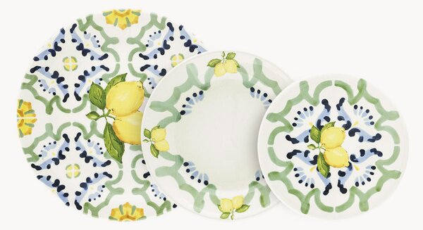 Sada porcelánového nádobí Amalfi, pro 6 osob (18 dílů)