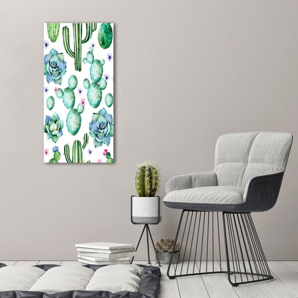 Vertikální Moderní obraz canvas na rámu Kaktusy ocv-108266665