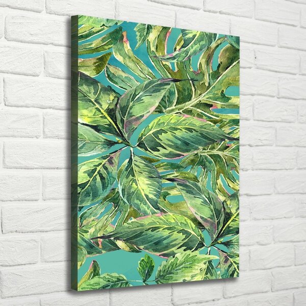 Vertikální Foto obraz na plátně Tropické listy ocv-108364135