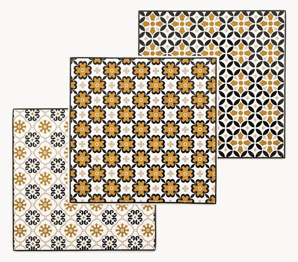 Sada podtácků z kostního porcelánu Beeswax, 6 dílů
