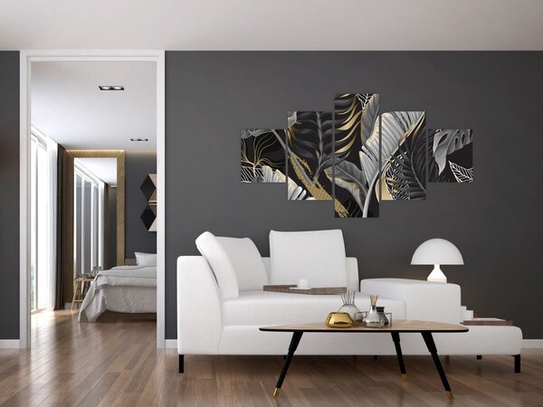 Obraz - Zlatá džungle (125x70 cm)
