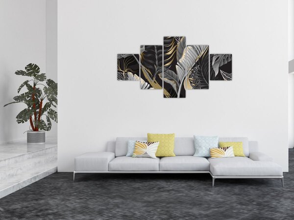 Obraz - Zlatá džungle (125x70 cm)