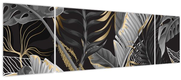 Obraz - Zlatá džungle (170x50 cm)