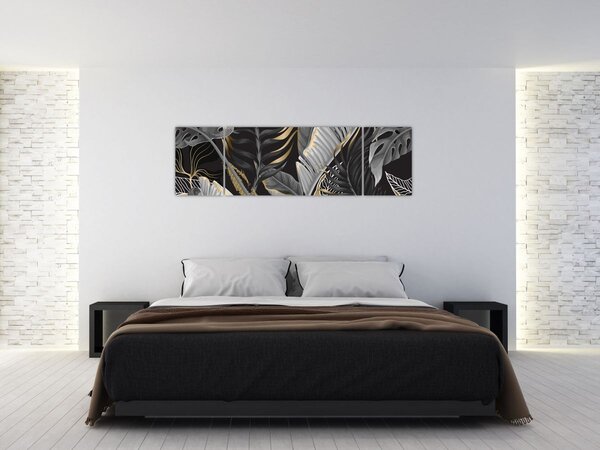 Obraz - Zlatá džungle (170x50 cm)