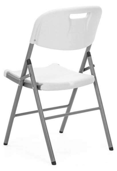 Skládací židle 150 kg SPRINGOS GF0122 bílá