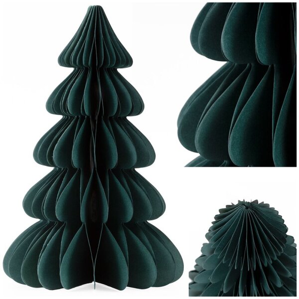 Vánoční papírový stromeček 18cm zelený, vánoční ozdoba