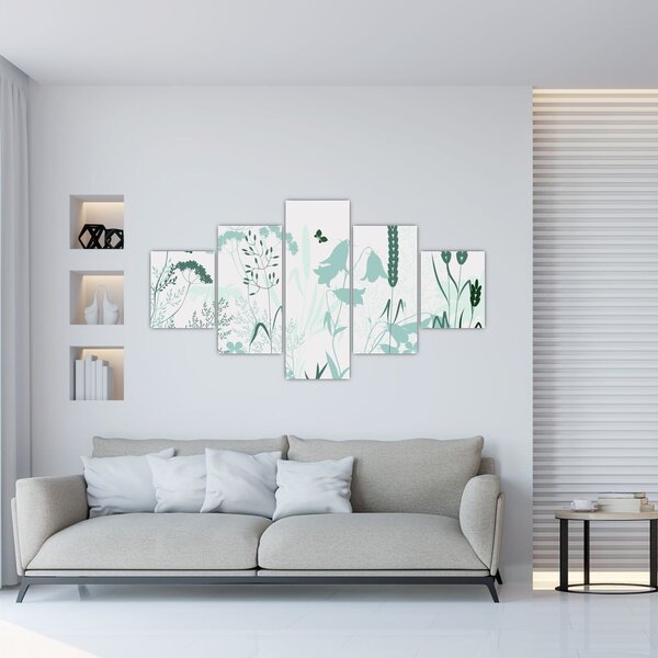 Obraz - Louka vektor (125x70 cm)