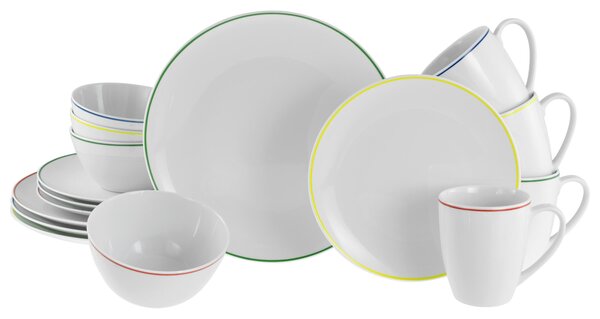 KOMBINOVANÁ SOUPRAVA, 16dílné, porcelán Creatable - Online Only nádobí, Online Only