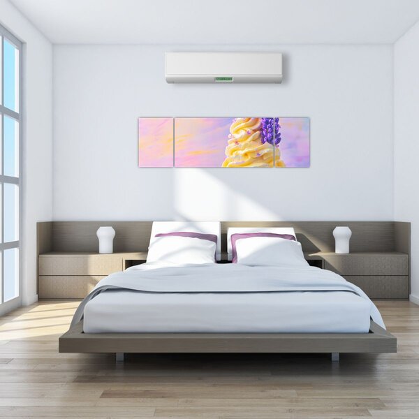 Obraz - Zmrzlina s levandulí (170x50 cm)