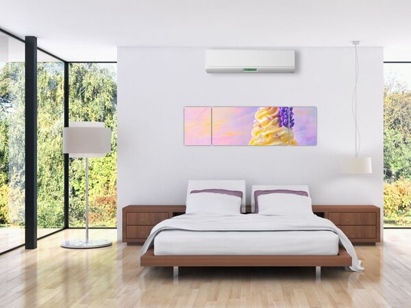 Obraz - Zmrzlina s levandulí (170x50 cm)