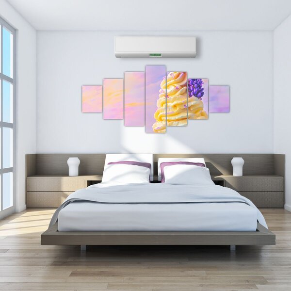Obraz - Zmrzlina s levandulí (210x100 cm)