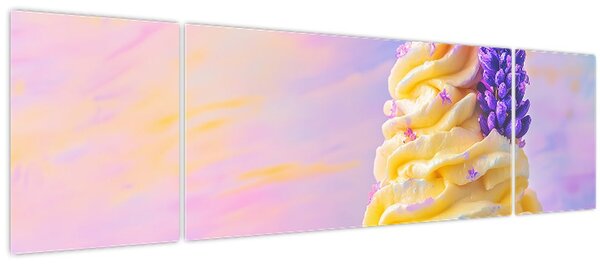 Obraz - Zmrzlina s levandulí (170x50 cm)