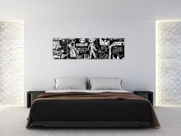 Obraz - Graffiti (170x50 cm)