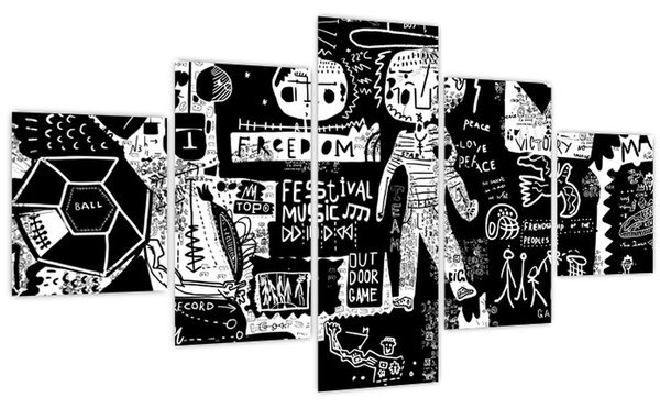 Obraz - Graffiti (125x70 cm)