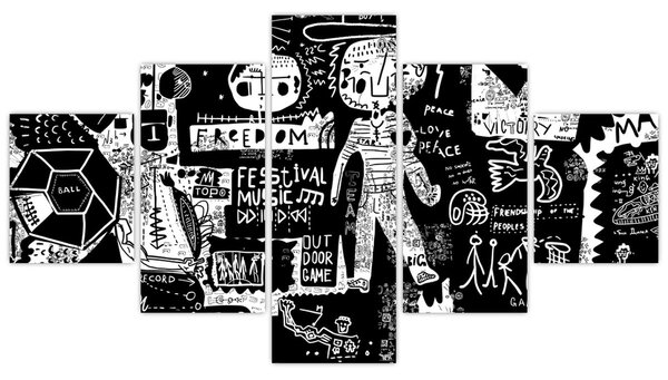 Obraz - Graffiti (125x70 cm)