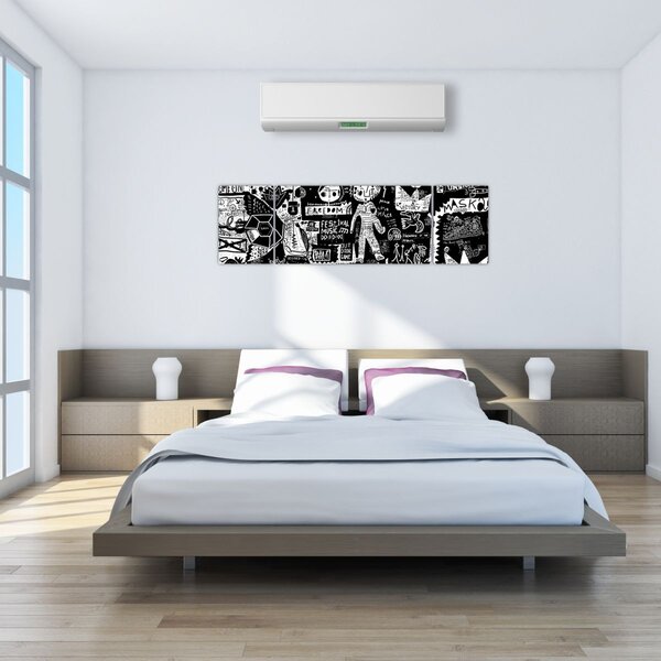 Obraz - Graffiti (170x50 cm)