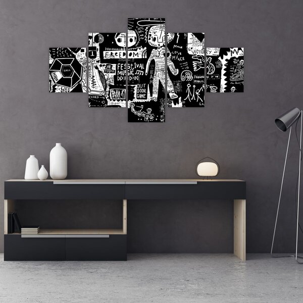 Obraz - Graffiti (125x70 cm)