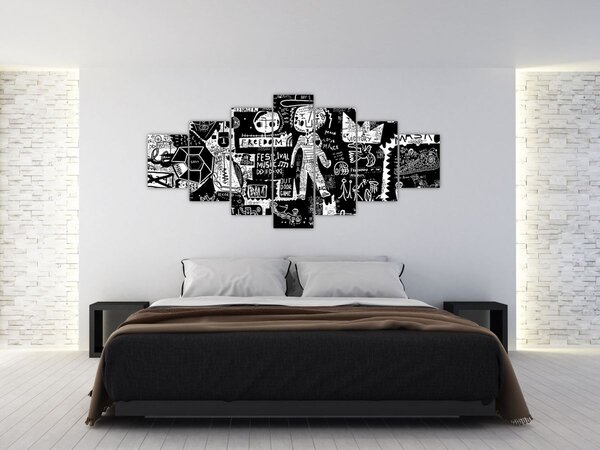 Obraz - Graffiti (210x100 cm)
