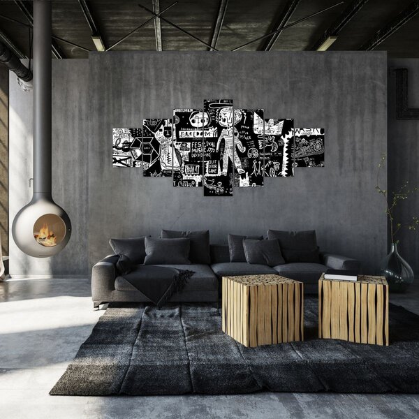 Obraz - Graffiti (210x100 cm)
