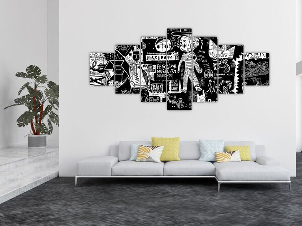 Obraz - Graffiti (210x100 cm)