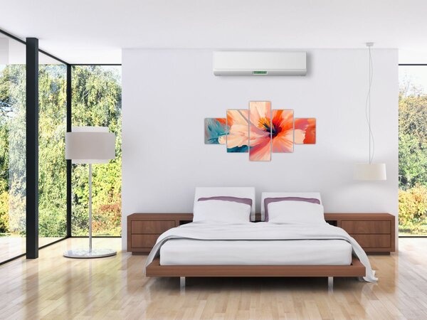 Obraz - Malovaný květ (125x70 cm)