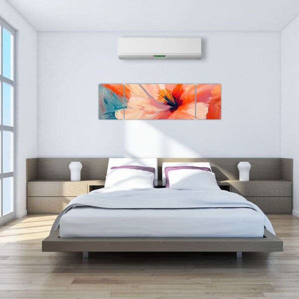 Obraz - Malovaný květ (170x50 cm)
