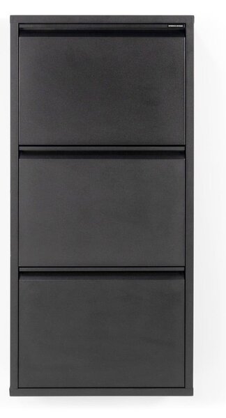 Černý kovový výklopný botník 50x103x15 cm Billy – Spinder Design