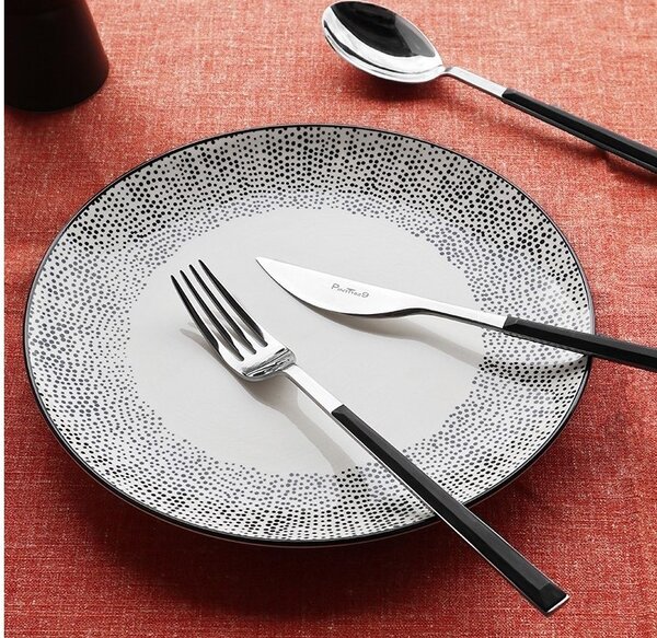 PINTINOX Sada 24 ks příborů Sushi Queen Ebony Pintinox