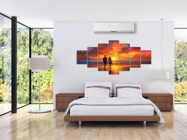 Obraz - Procházka na pláži (210x100 cm)