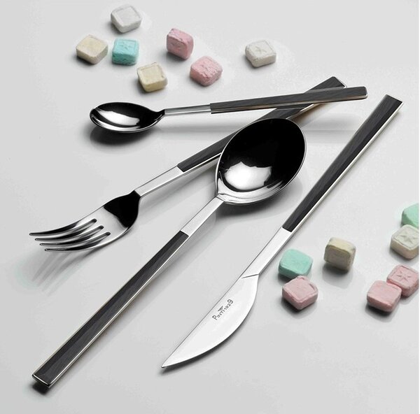 PINTINOX Sada 24 ks příborů Sushi Queen Ebony Pintinox