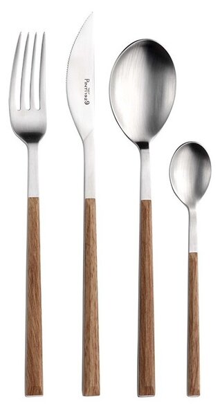 PINTINOX Sada 24 ks příborů Sushi Queen Teak Satin